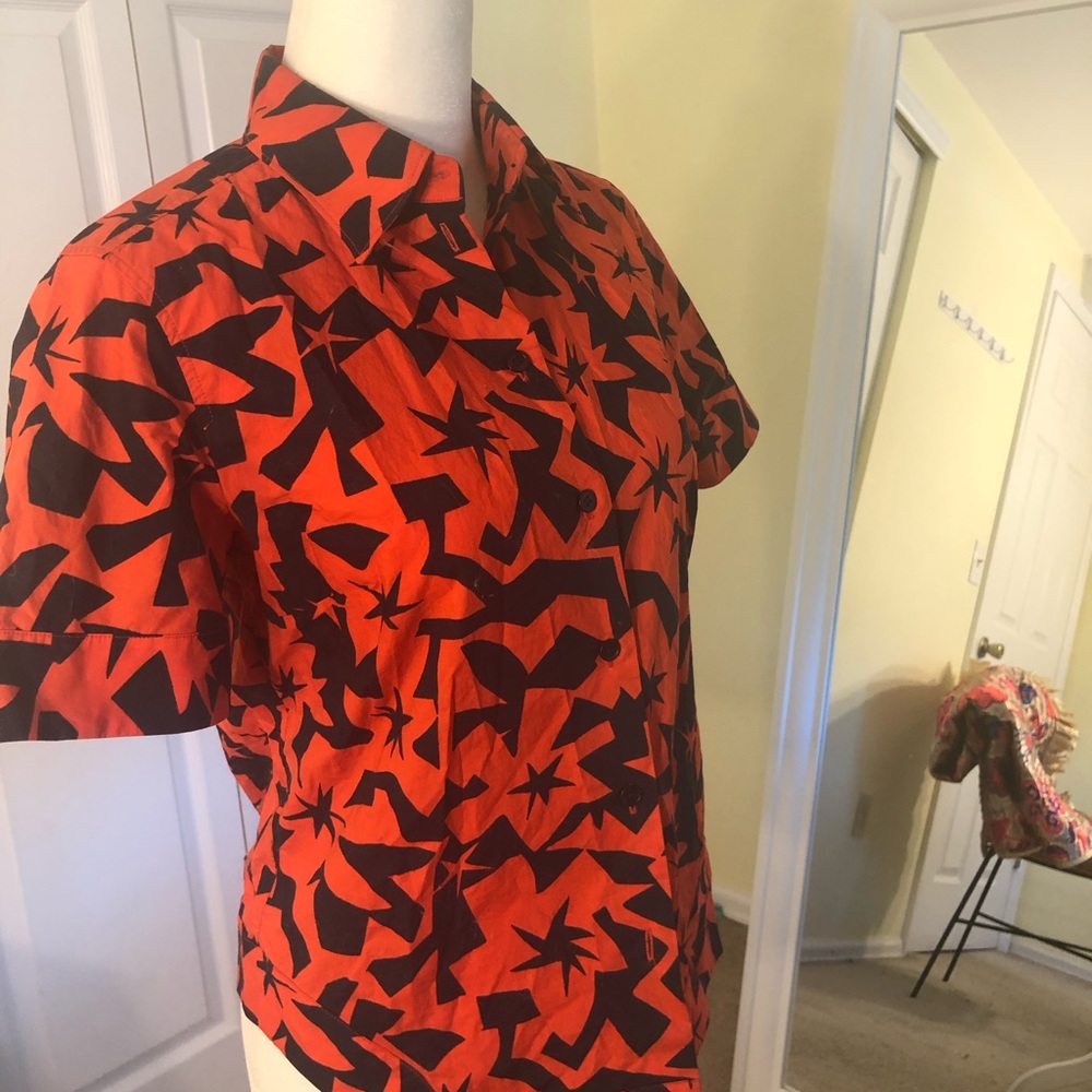 JIL SANDER - printed button up